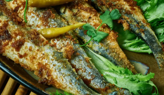 Fried Sambaza served with aioli sauce